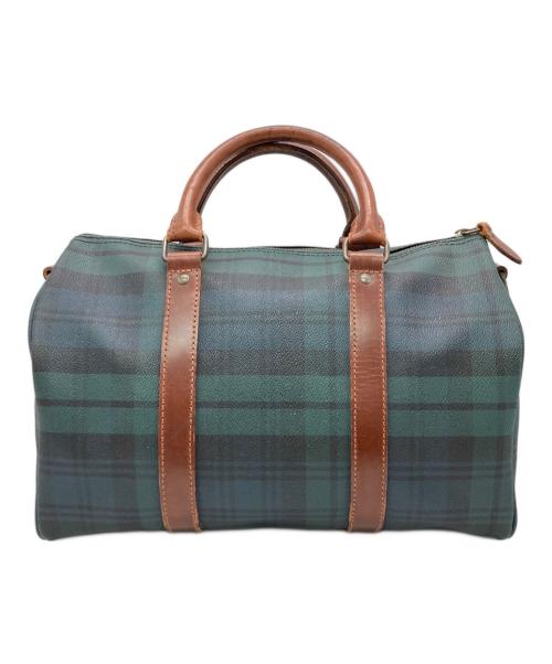 POLO RALPH LAUREN（ポロ・ラルフローレン）POLO RALPH LAUREN (ポロ・ラルフローレン) ミニボストンバッグ ネイビー×グリーン サイズ:下記参照　の古着・服飾アイテム