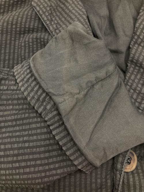 GIORGIO ARMANI（ジョルジョアルマーニ）GIORGIO ARMANI (ジョルジョアルマーニ) シアサッカーストライプジャケット グレー サイズ:44の古着・服飾アイテム