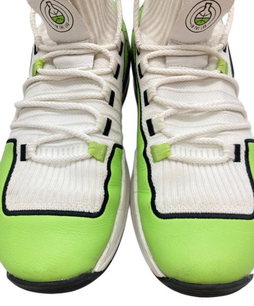 EQUALIZER（イコライザ）EQUALIZER (イコライザ) ハイカットスニーカー グリーン×ホワイト サイズ:27cmの古着・服飾アイテム