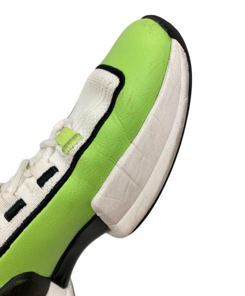 EQUALIZER（イコライザ）EQUALIZER (イコライザ) ハイカットスニーカー グリーン×ホワイト サイズ:27cmの古着・服飾アイテム