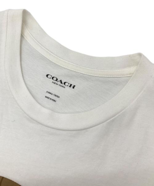 COACH（コーチ）COACH (コーチ) SIGNATURE T-SHIRT ホワイト サイズ:XSの古着・服飾アイテム