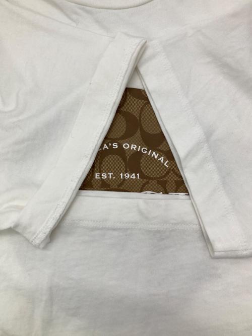 COACH（コーチ）COACH (コーチ) SIGNATURE T-SHIRT ホワイト サイズ:XSの古着・服飾アイテム