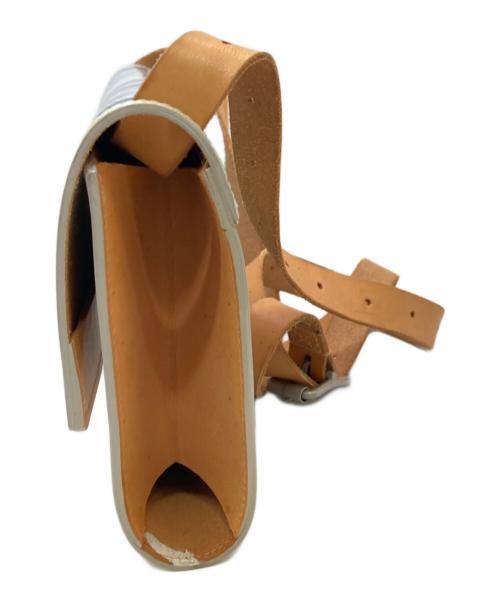 macromauro（マクロマウロ）macromauro (マクロマウロ) ペイントバッグ ホワイト×ブルーの古着・服飾アイテム