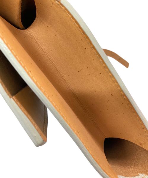 macromauro（マクロマウロ）macromauro (マクロマウロ) ペイントバッグ ホワイト×ブルーの古着・服飾アイテム