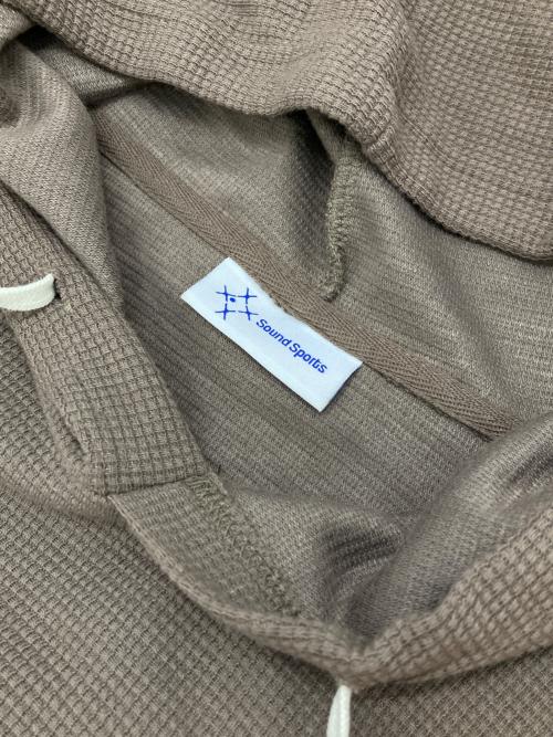 sound sports（サウンドスポーツ）sound sports (サウンドスポーツ) Waffle Hoodie ブラウン サイズ:Mの古着・服飾アイテム