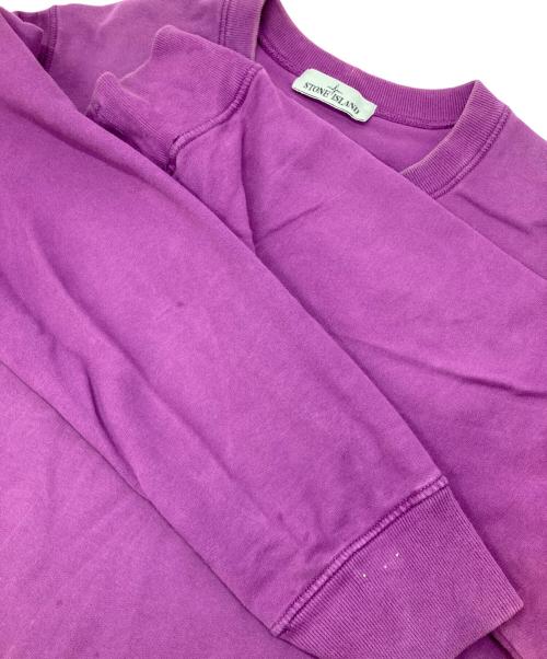 STONE ISLAND（ストーンアイランド）STONE ISLAND (ストーンアイランド) クルーネックスウェット パープル サイズ:Lの古着・服飾アイテム