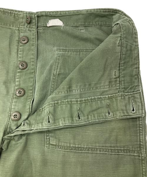 US ARMY（ユーエスアーミー）US ARMY (ユーエスアーミー) 古着］コットンサテンベイカーパンツ カーキ サイズ:36×32の古着・服飾アイテム