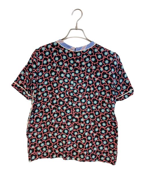 MARNI（マルニ）MARNI (マルニ) 総柄ポケットブラウス ブラック サイズ:40の古着・服飾アイテム