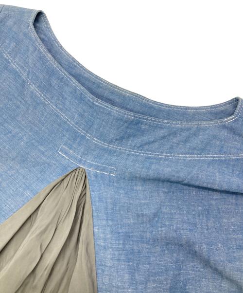 sacai（サカイ）sacai (サカイ) スタッズシャンブレーワンピース インディゴ サイズ:2の古着・服飾アイテム