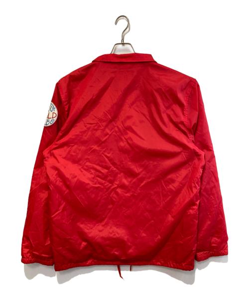stussy（ステューシー）stussy (ステューシー) コーチジャケット レッド サイズ:XLの古着・服飾アイテム