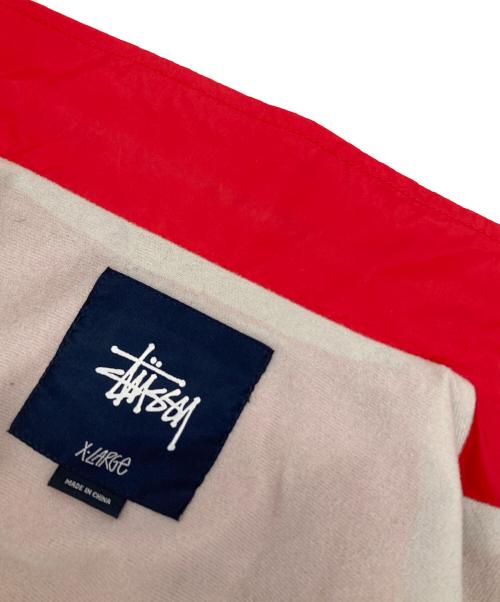stussy（ステューシー）stussy (ステューシー) コーチジャケット レッド サイズ:XLの古着・服飾アイテム
