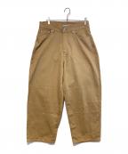 KEBOZケボズ）の古着「BAGGY FIT DENIM PANTS」｜ベージュ