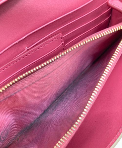 PRADA（プラダ）PRADA (プラダ) 長財布 ベージュ×ピンクの古着・服飾アイテム