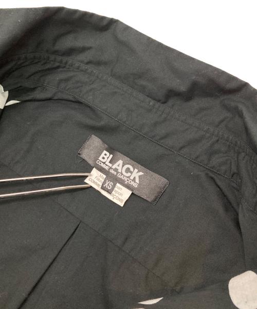 BLACK COMME des GARCONS（ブラックコムデギャルソン）BLACK COMME des GARCONS (コムデギャルソン) ドットドレスシャツ ブラック サイズ:XSの古着・服飾アイテム