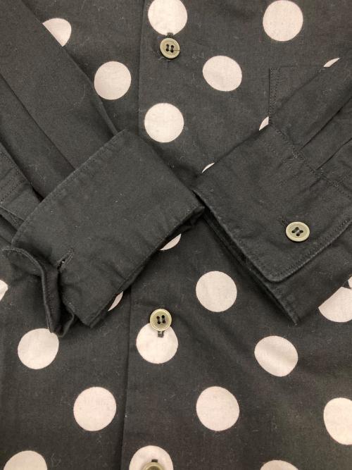 BLACK COMME des GARCONS（ブラックコムデギャルソン）BLACK COMME des GARCONS (コムデギャルソン) ドットドレスシャツ ブラック サイズ:XSの古着・服飾アイテム