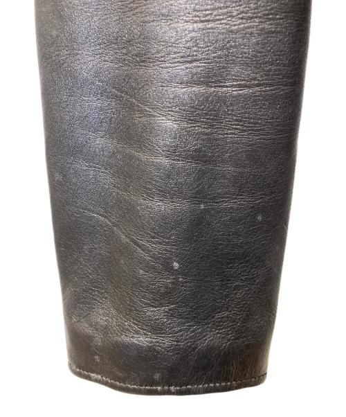 beautiful people（ビューティフルピープル）beautiful people (ビューティフルピープル) SHEEP LEATHER W RIDERS ブラック サイズ:150の古着・服飾アイテム