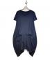 LIMI feu（リミフゥ）の古着「変形カットソーワンピース」｜ネイビー