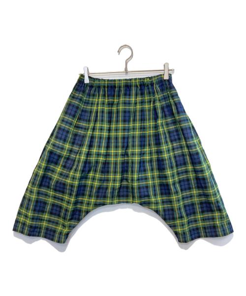 tricot COMME des GARCONS（トリココムデギャルソン）tricot COMME des GARCONS (トリココムデギャルソン) チェックサルエルパンツ ネイビー×グリーン サイズ:下記参照　の古着・服飾アイテム