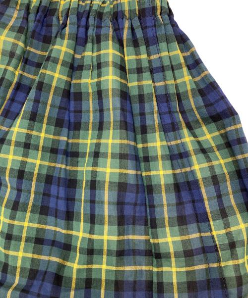 tricot COMME des GARCONS（トリココムデギャルソン）tricot COMME des GARCONS (トリココムデギャルソン) チェックサルエルパンツ ネイビー×グリーン サイズ:下記参照　の古着・服飾アイテム