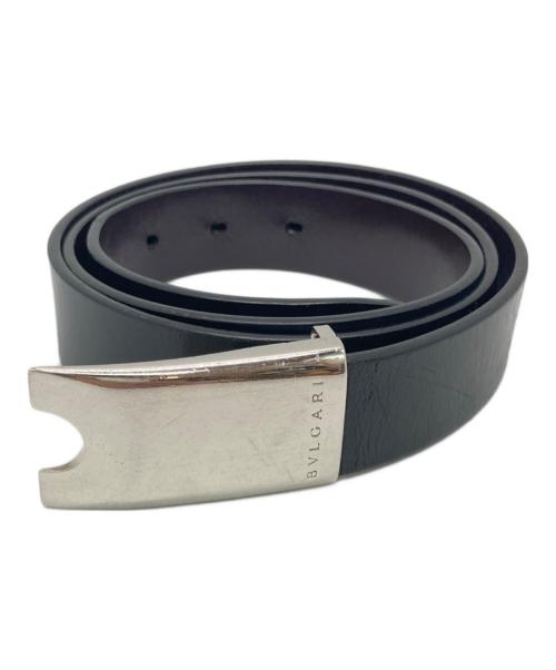 BVLGARI（ブルガリ）BVLGARI (ブルガリ) レザーベルト ブラックの古着・服飾アイテム