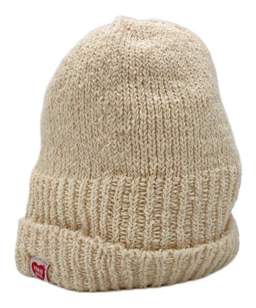 HUMAN MADE（ヒューマンメイド）HUMAN MADE (ヒューマンメイド) Paper beanie ホワイトの古着・服飾アイテム