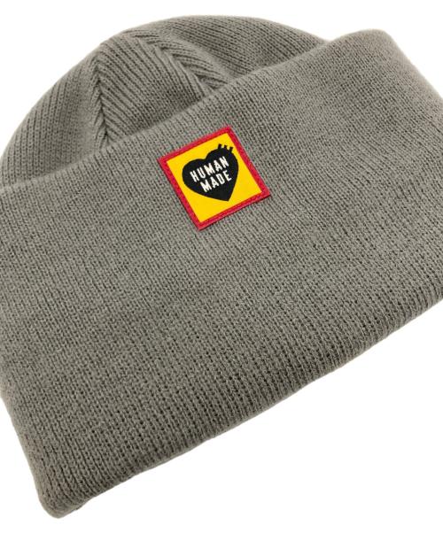 HUMAN MADE（ヒューマンメイド）HUMAN MADE (ヒューマンメイド) BIG BEANIE グレーの古着・服飾アイテム