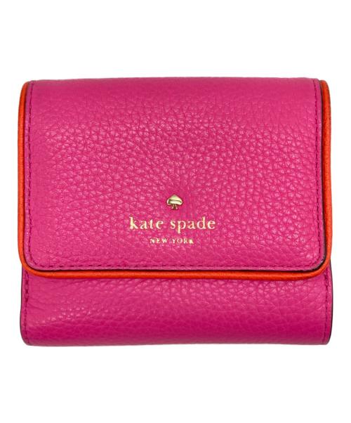 Kate Spade（ケイトスペード）Kate Spade (ケイトスペード) 3つ折り財布 ピンクの古着・服飾アイテム