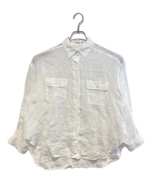 DRESSTERIOR（ドレステリア）DRESSTERIOR (ドレステリア) ガーメントダイ ラミーシャツ ホワイト サイズ:34の古着・服飾アイテム