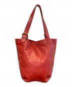 COACHコーチ）の古着「レザートートバッグ」｜レッド