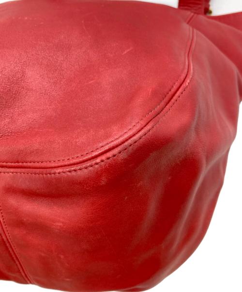 COACH（コーチ）COACH (コーチ) レザートートバッグ レッドの古着・服飾アイテム