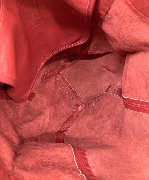 COACH（コーチ）COACH (コーチ) レザートートバッグ レッドの古着・服飾アイテム