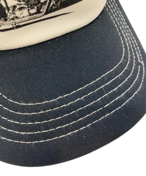 Hysteric Glamour（ヒステリックグラマー）Hysteric Glamour (ヒステリックグラマー) SPEEDSTER メッシュキャップ ブラック×ホワイトの古着・服飾アイテム