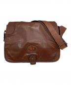 RALPH LAURENラルフローレン）の古着「レザーメールバッグ」｜ブラウン