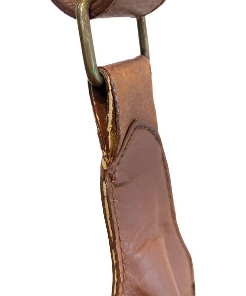 RALPH LAUREN（ラルフローレン）RALPH LAUREN (ラルフローレン) レザーメールバッグ ブラウンの古着・服飾アイテム