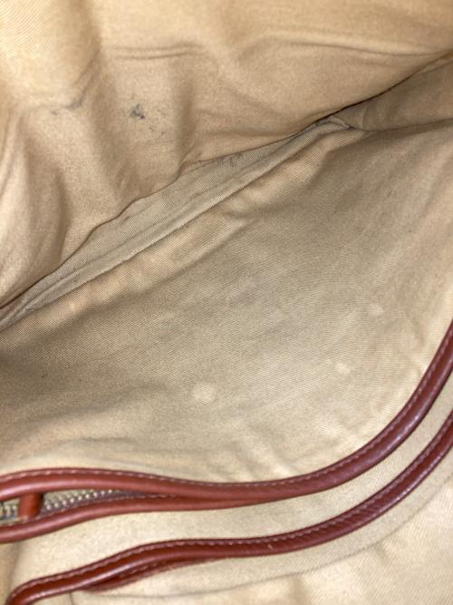 RALPH LAUREN（ラルフローレン）RALPH LAUREN (ラルフローレン) レザーメールバッグ ブラウンの古着・服飾アイテム