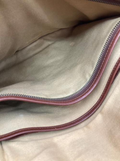 RALPH LAUREN（ラルフローレン）RALPH LAUREN (ラルフローレン) レザーメールバッグ ブラウンの古着・服飾アイテム