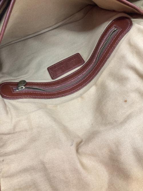 RALPH LAUREN（ラルフローレン）RALPH LAUREN (ラルフローレン) レザーメールバッグ ブラウンの古着・服飾アイテム