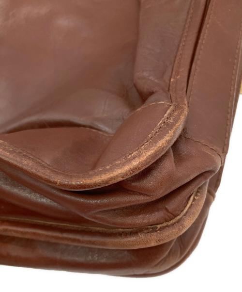 RALPH LAUREN（ラルフローレン）RALPH LAUREN (ラルフローレン) レザーメールバッグ ブラウンの古着・服飾アイテム