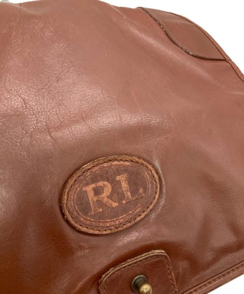 RALPH LAUREN（ラルフローレン）RALPH LAUREN (ラルフローレン) レザーメールバッグ ブラウンの古着・服飾アイテム