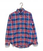 RALPH LAURENラルフローレン）の古着「チェックネルシャツ」｜ブルー×レッド