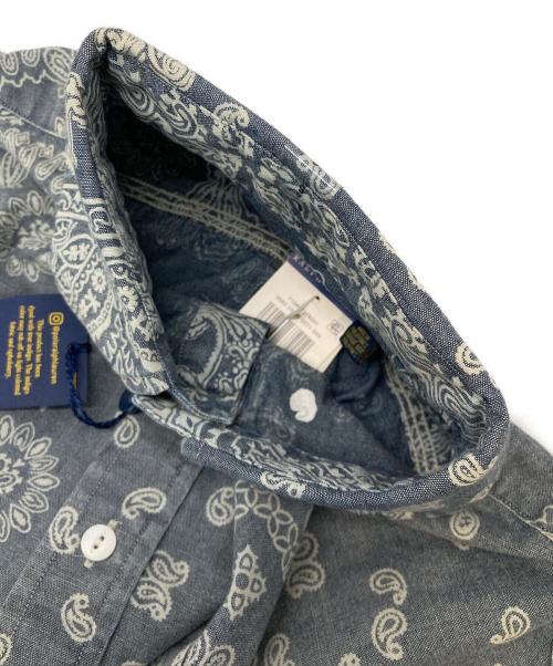 RALPH LAUREN（ラルフローレン）RALPH LAUREN (ラルフローレン) ペイズリープルオーバーシャツ インディゴ×ホワイト サイズ:Sの古着・服飾アイテム