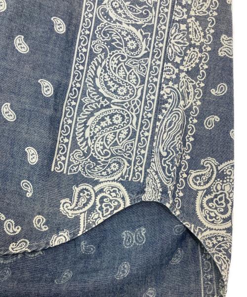 RALPH LAUREN（ラルフローレン）RALPH LAUREN (ラルフローレン) ペイズリープルオーバーシャツ インディゴ×ホワイト サイズ:Sの古着・服飾アイテム