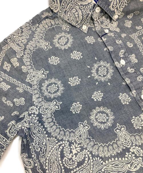 RALPH LAUREN（ラルフローレン）RALPH LAUREN (ラルフローレン) ペイズリープルオーバーシャツ インディゴ×ホワイト サイズ:Sの古着・服飾アイテム