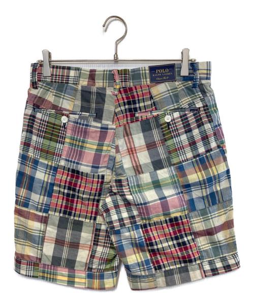 POLO RALPH LAUREN（ポロ・ラルフローレン）POLO RALPH LAUREN (ポロ・ラルフローレン) パッチワークハーフパンツ マルチカラー サイズ:29 未使用品の古着・服飾アイテム