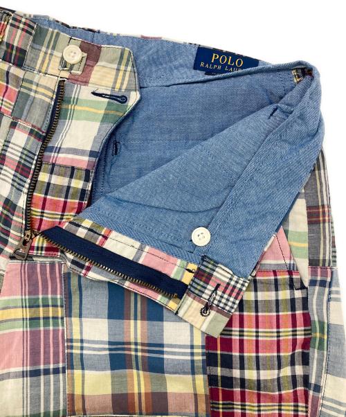 POLO RALPH LAUREN（ポロ・ラルフローレン）POLO RALPH LAUREN (ポロ・ラルフローレン) パッチワークハーフパンツ マルチカラー サイズ:29 未使用品の古着・服飾アイテム