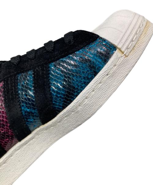 adidas（アディダス）adidas (アディダス) X-LARGE (エクストララージ) SUPER STAR 80 X XLARGE パープル×ブラック サイズ:27cmの古着・服飾アイテム