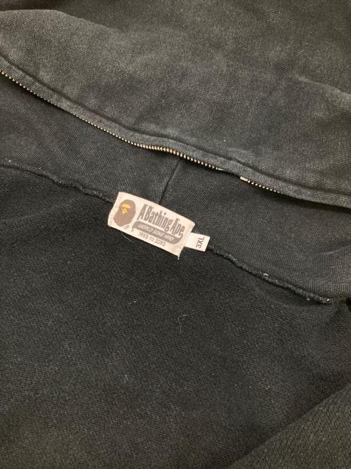A BATHING APE（ア ベイシング エイプ）A BATHING APE (ア ベイシング エイプ) ジップパーカー ブラック サイズ:3XLの古着・服飾アイテム