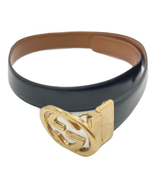 GUCCI（グッチ）GUCCI (グッチ) インターロッキングG ベルト ブラックの古着・服飾アイテム