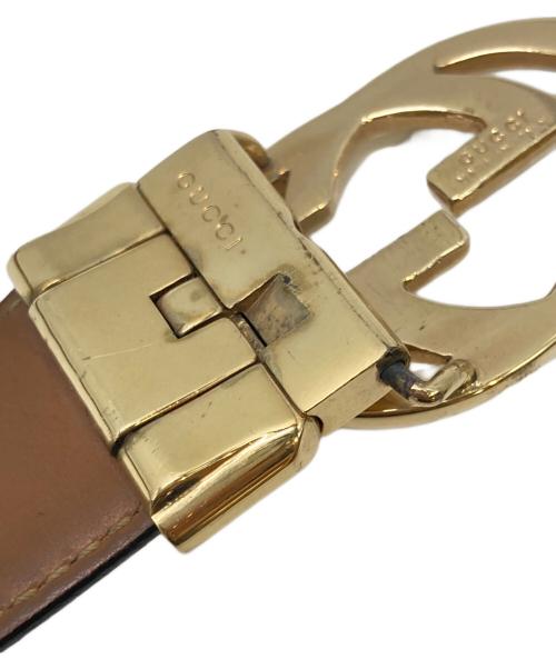 GUCCI（グッチ）GUCCI (グッチ) インターロッキングG ベルト ブラックの古着・服飾アイテム