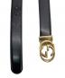 GUCCI (グッチ) インターロッキングG ベルト ブラック：6000円